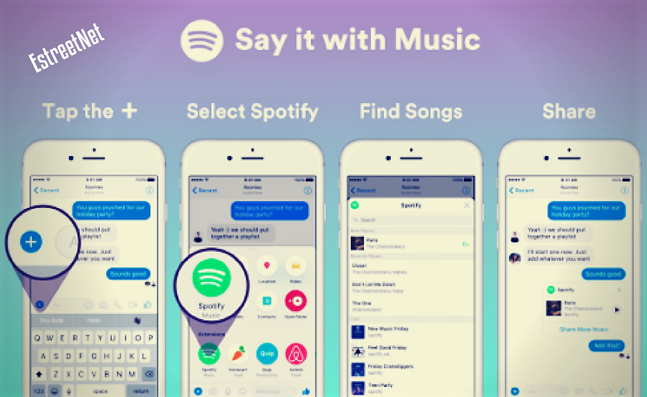 si potrà condividere e ascoltare una canzone di Spotify direttamente da Messenger